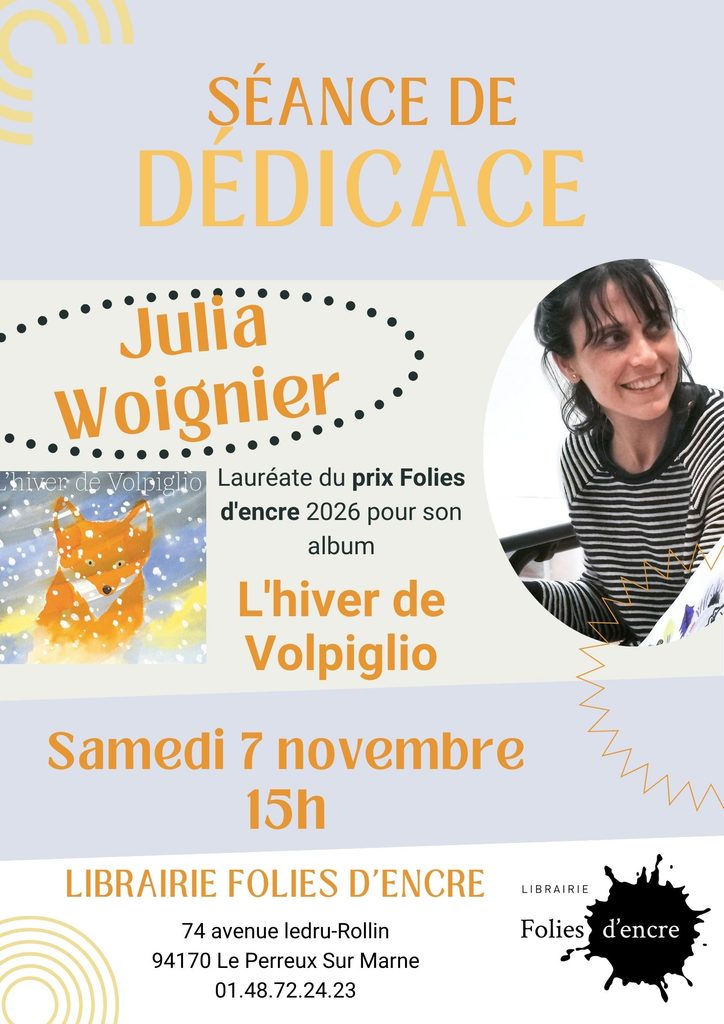 Bleu beige blanc Moderne et simple Séance de dédicace Affiche